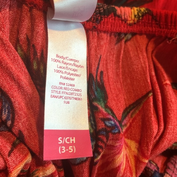 No Boundaries Red Maxi Hummingbird Pattern Cold Shoulder Sundress Women’s Small - Picture 14 of 14